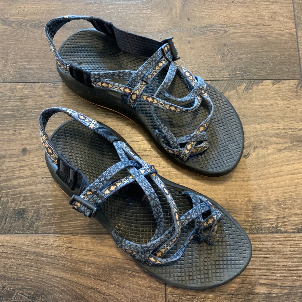 Chaco Woven Toe Aztec Double Strap Sandals Size 8